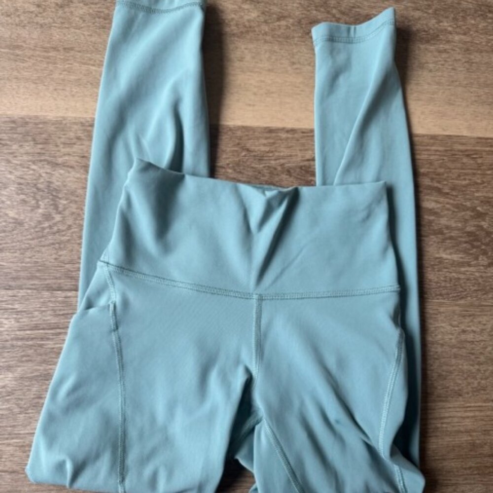 lululemon Wunder Train High-Rise Tight with Pockets 25" in Crater Blue